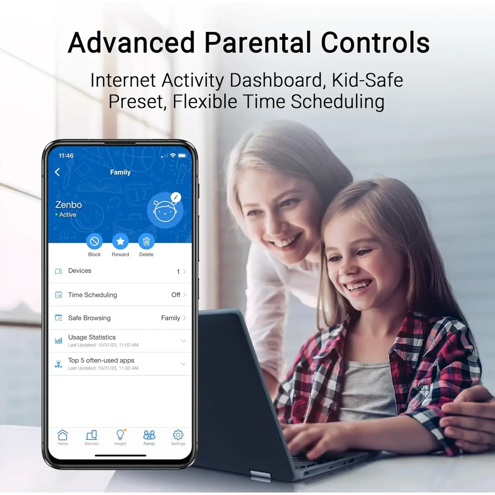 Беспроводной маршрутизатор Asus RT-BE55 (90IG0A80-MO3C00) UA