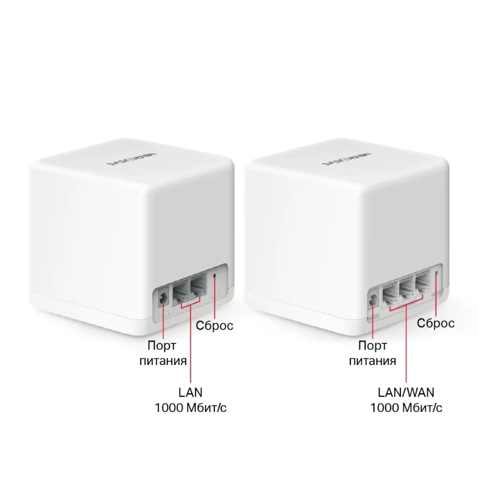 WiFi Mesh система Mercusys Halo H60X 2-pack, HALO-H60X-2-PACK UA
