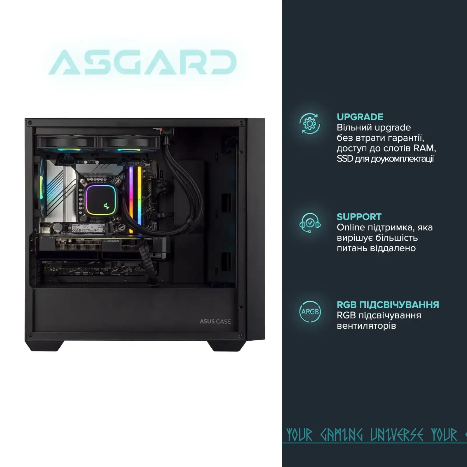 Персональный компьютер ASGARD Balder (I134F.64.S20.78XT.3955W) UA