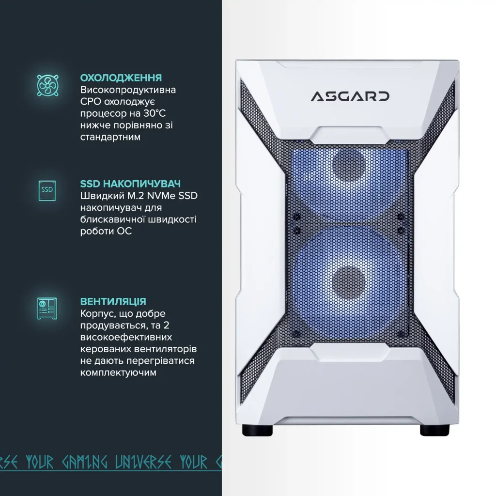 Персональний комп'ютер ASGARD Garm (I145.64.S20.46T.4760W) UA
