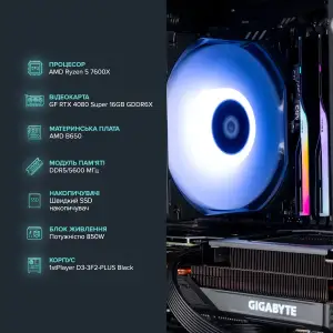 Персональный компьютер ASGARD Valkyrie (A76X.32.S10.48S.4809) UA