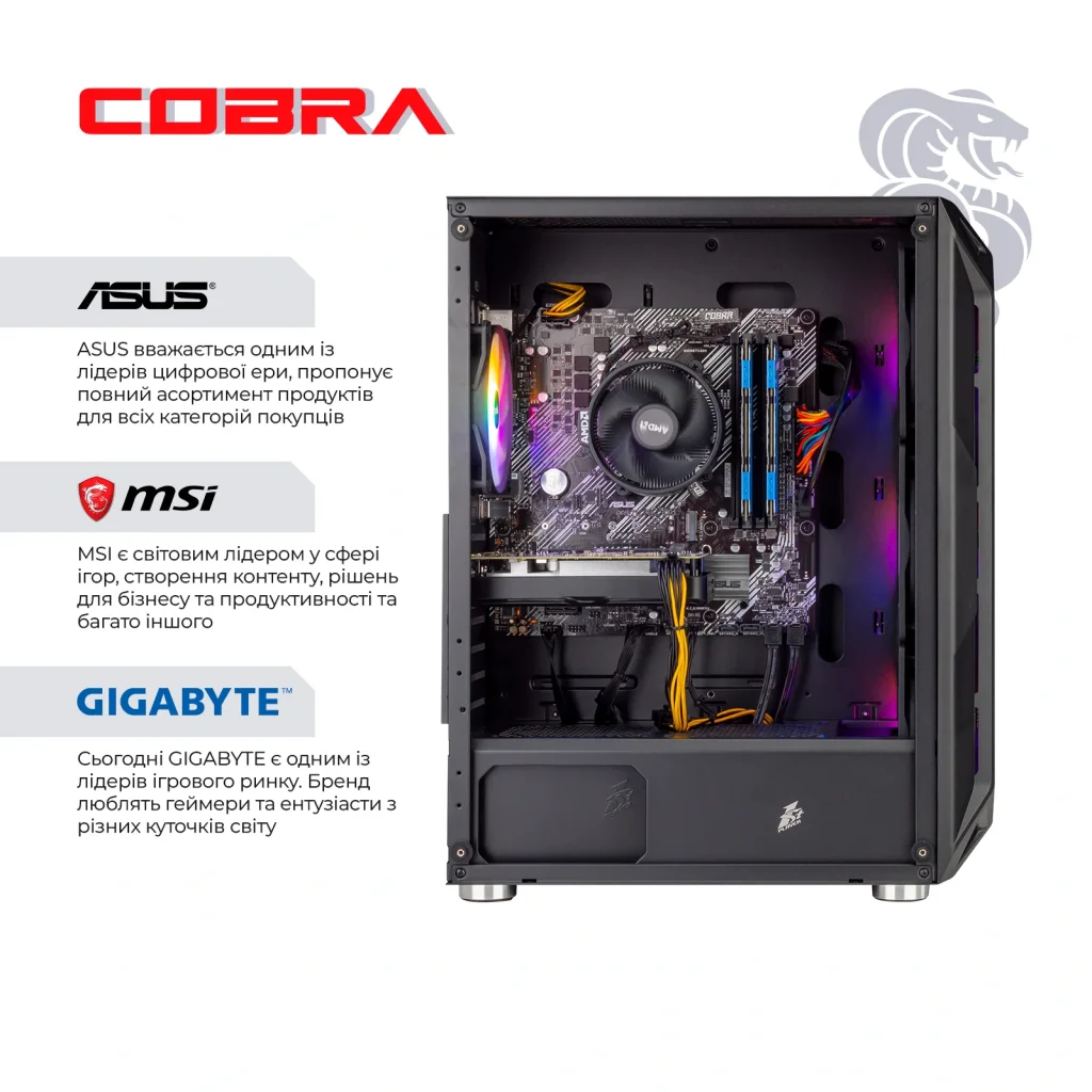 Персональний комп'ютер COBRA Gaming (A75F.64.S10.46.19035W) UA