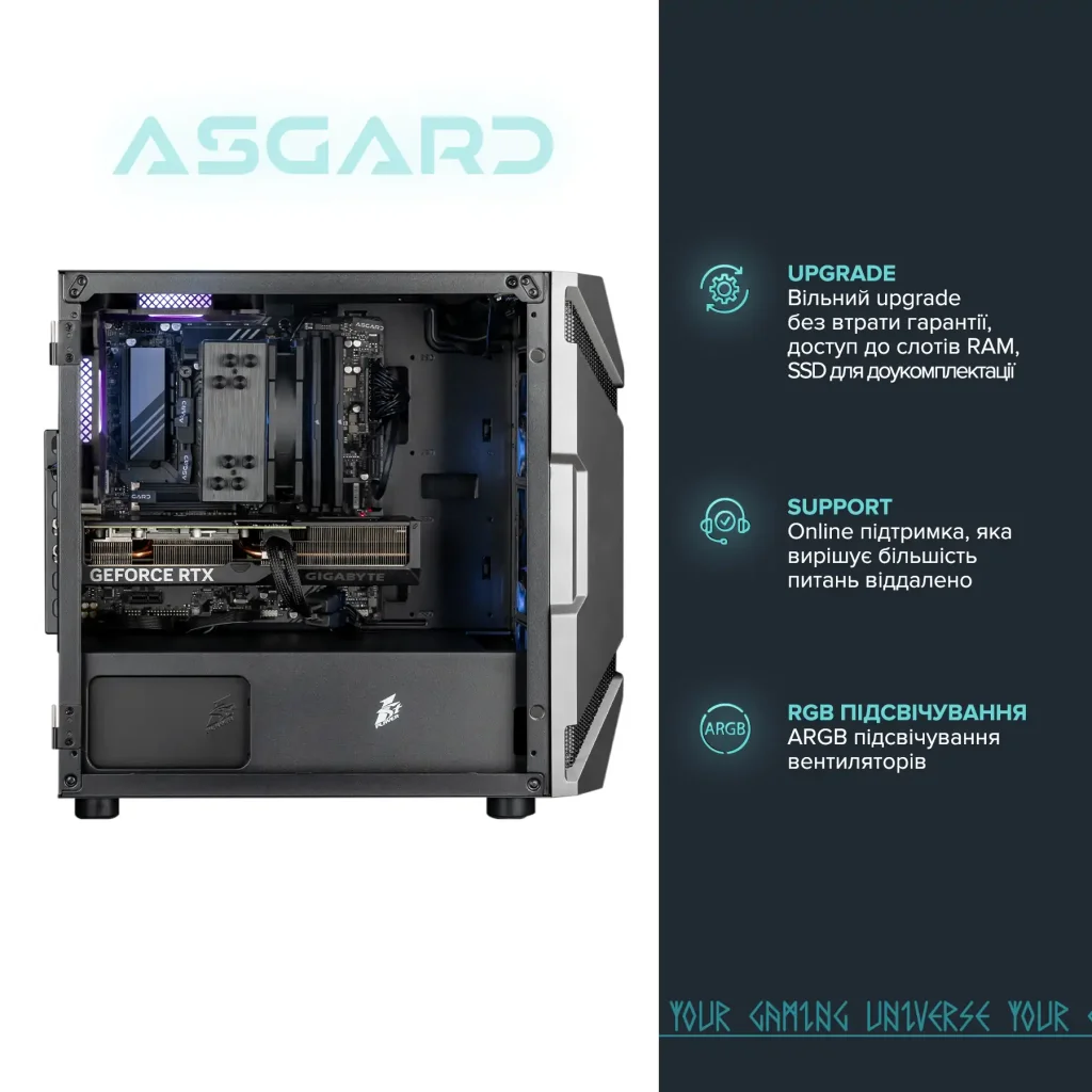 Персональний комп'ютер ASGARD (I124F.32.S10.47S.5182) UA
