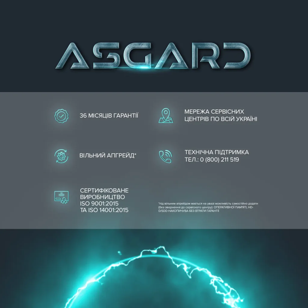 Персональный компьютер ASGARD Ran (A97X.32.S20.58.5536) UA