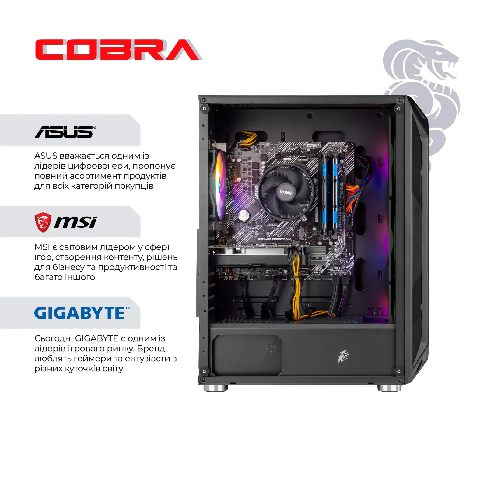 Персональный компьютер COBRA Advanced (A55.32.S5.55.22299) UA