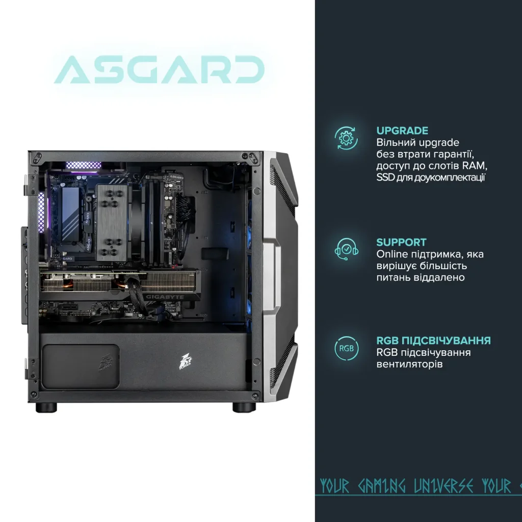 Персональний комп`ютер ASGARD Valkyrie (A78X3D.32.S10.56.8.5880) UA