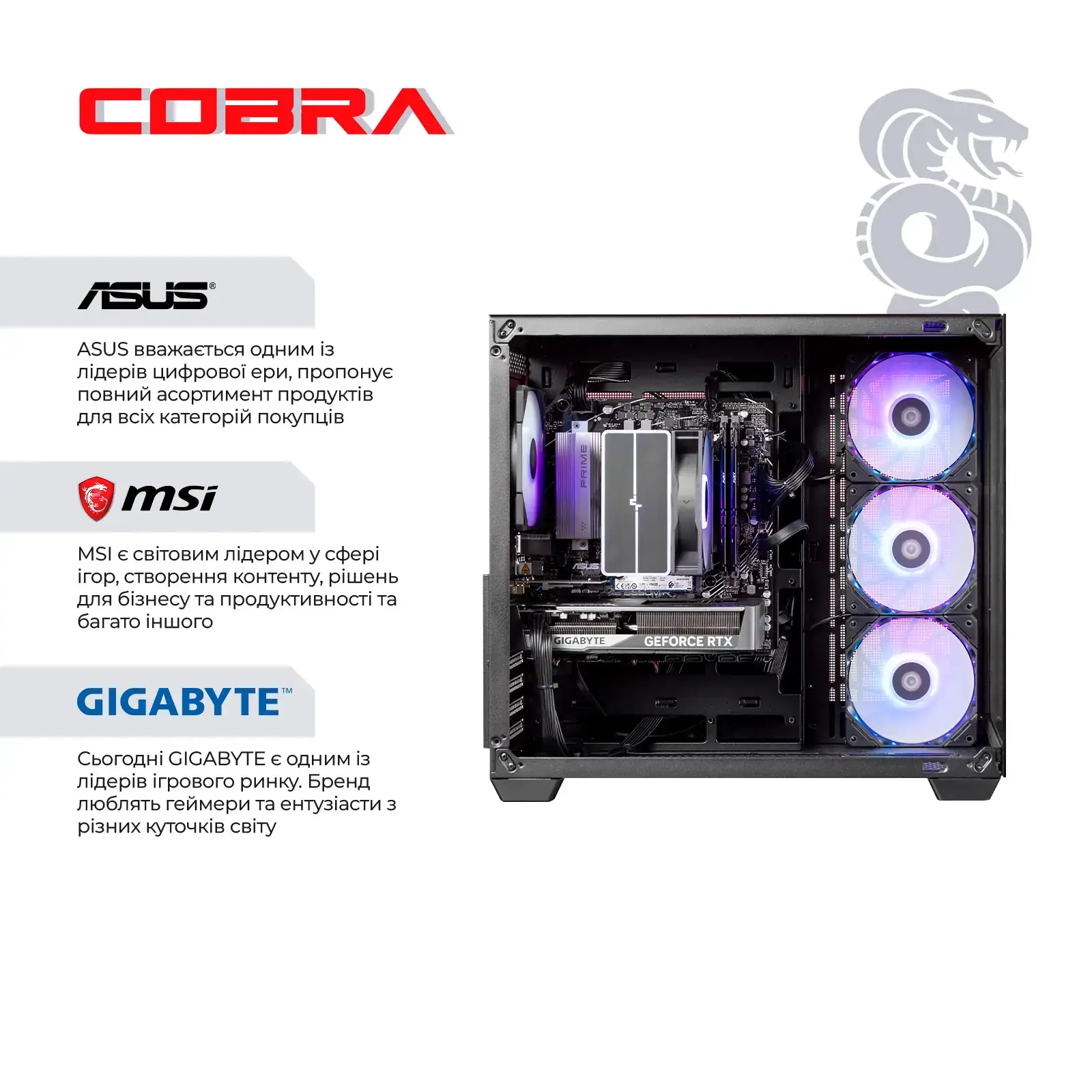 Персональный компьютер COBRA (A87F.32.S10.56T.23086) UA