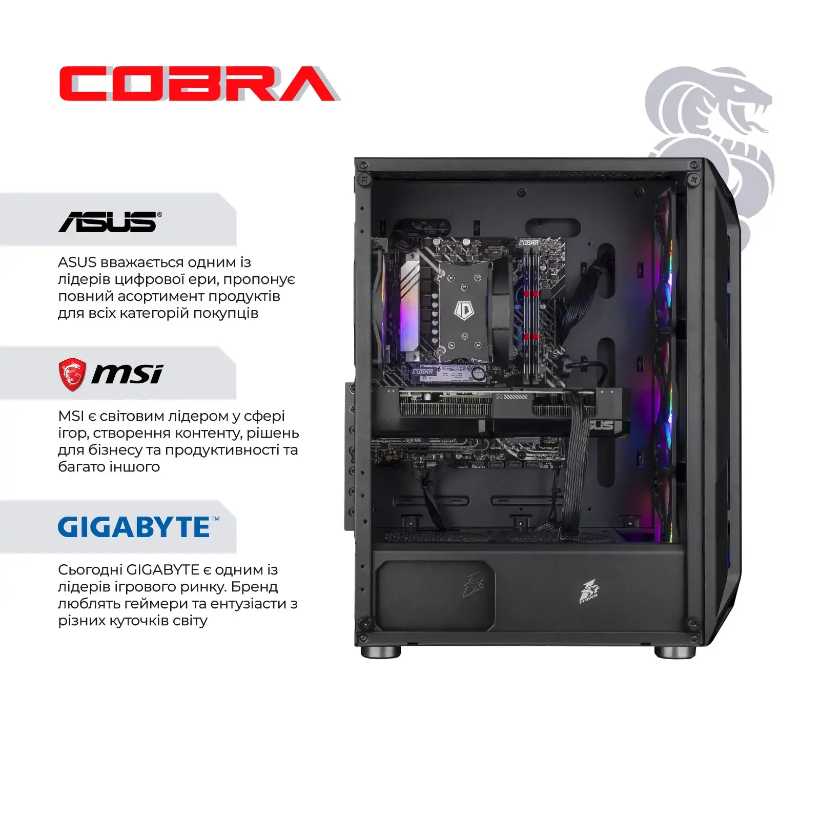 Персональный компьютер COBRA Advanced (I144F.32.S5.97.25371) UA