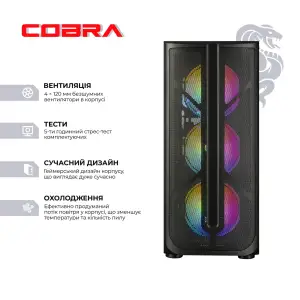 Персональний комп'ютер COBRA Advanced Windows 11 Home (I225F.64.S20.57T.24655W) UA