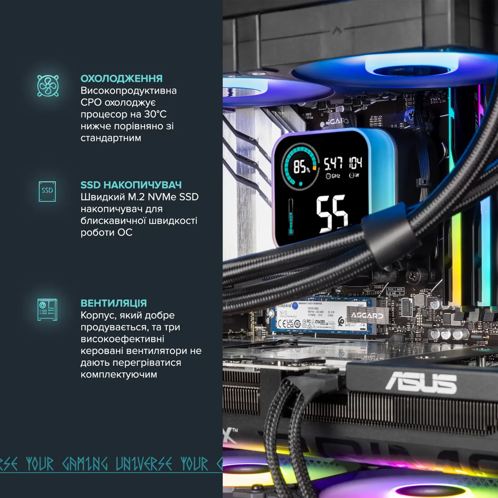 Персональный компьютер ASGARD (A78X3D.32.S10.57.5813) UA