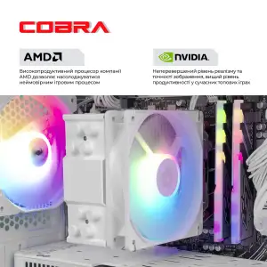 Ігровий комп`ютер COBRA GO RTX 5060 / Ryzen 5 5500 / RAM 32GB / SSD 1TB (R5G26502) UA