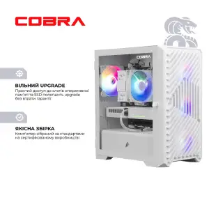 Ігровий комп`ютер COBRA GO RTX 5060 / Ryzen 5 5500 / RAM 32GB / SSD 1TB (R5G26502) UA