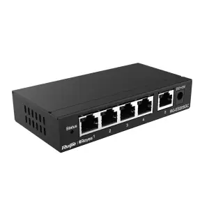 Коммутатор Ruijie Reyee RG-ES205GC (4xGE, 1xGE Uplink, CCTV, Cloud Managed, L2, настольный, бесшумный, металл) UA