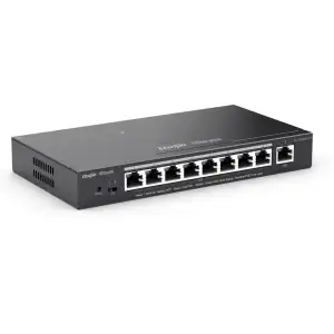 Коммутатор Ruijie Reyee RG-ES209GC-P (8xGE PoE+, 1xGE, max PoE 120W, desktop, steel case, Ruijie Cloud, Web Smart) UA