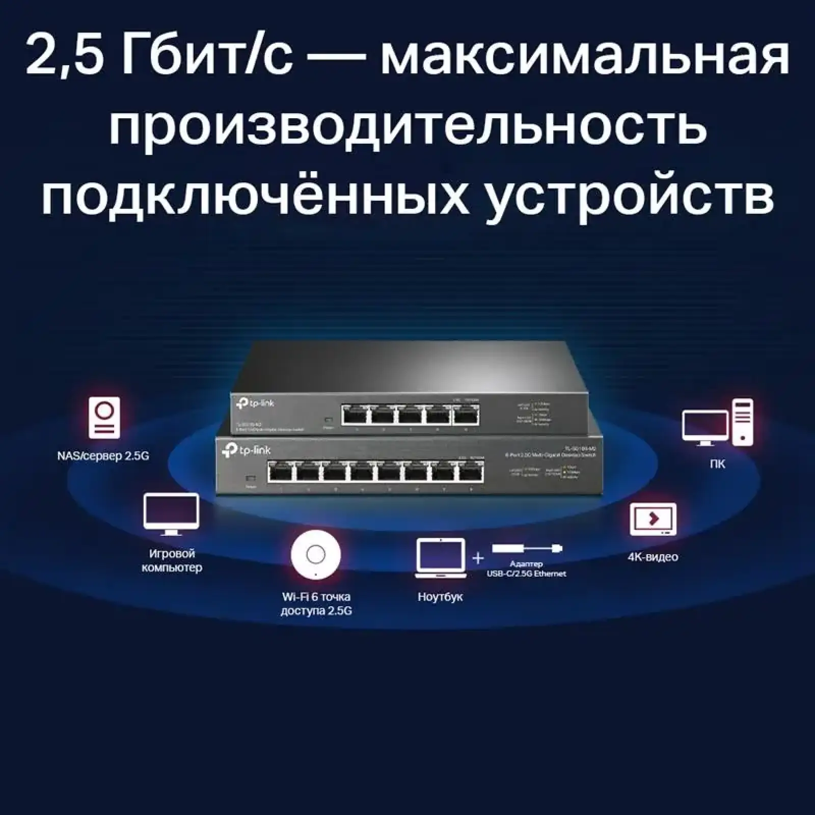 Коммутатор TP-Link TL-SG105-M2 UA