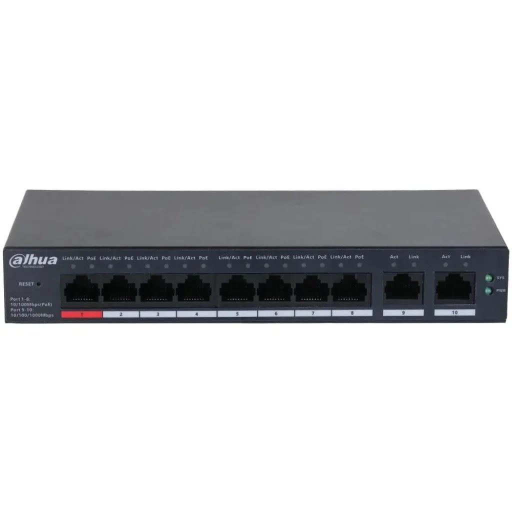 Комутатор Dahua DH-CS4010-8ET-110 UA