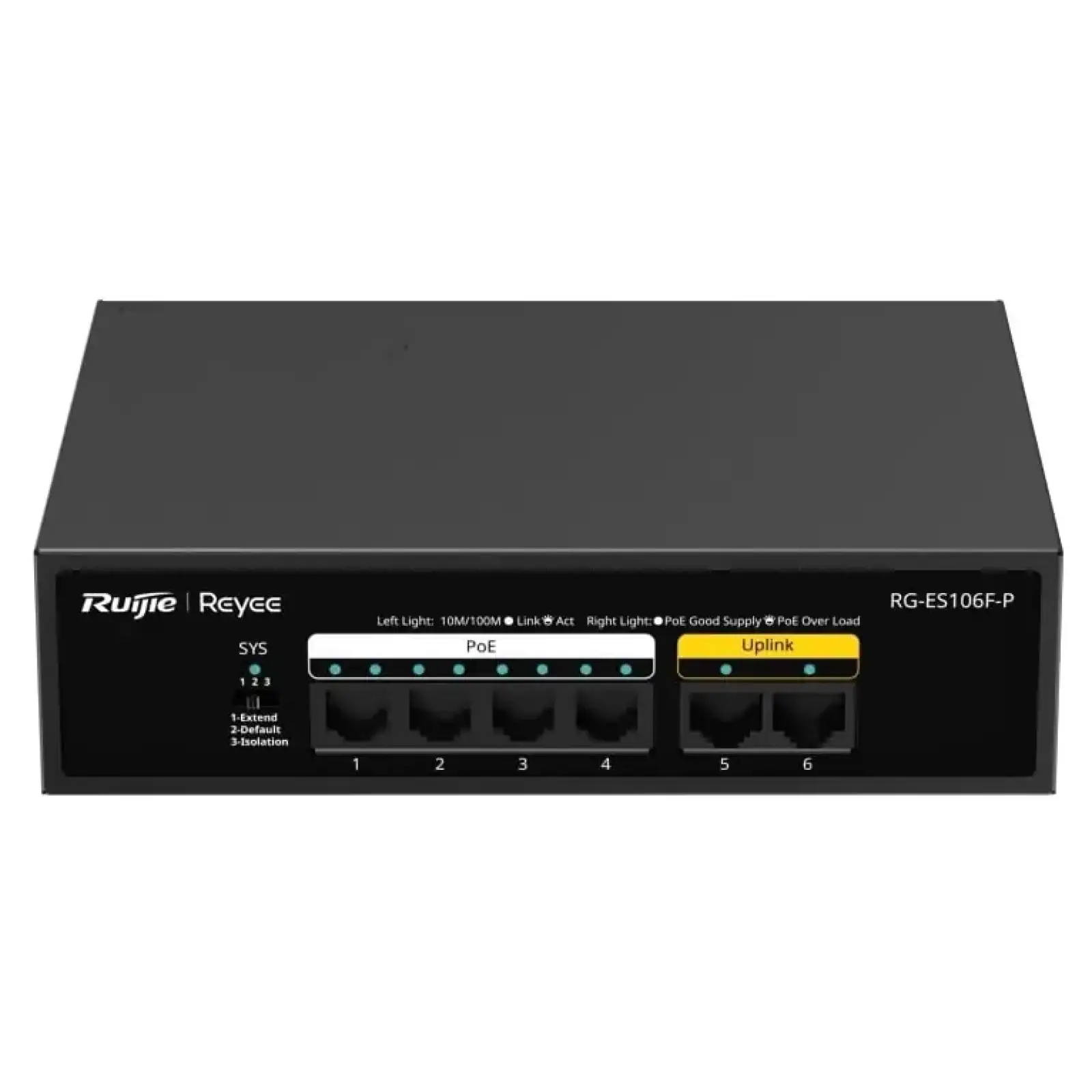 Комутатор Ruijie Reyee RG-ES106F-P UA