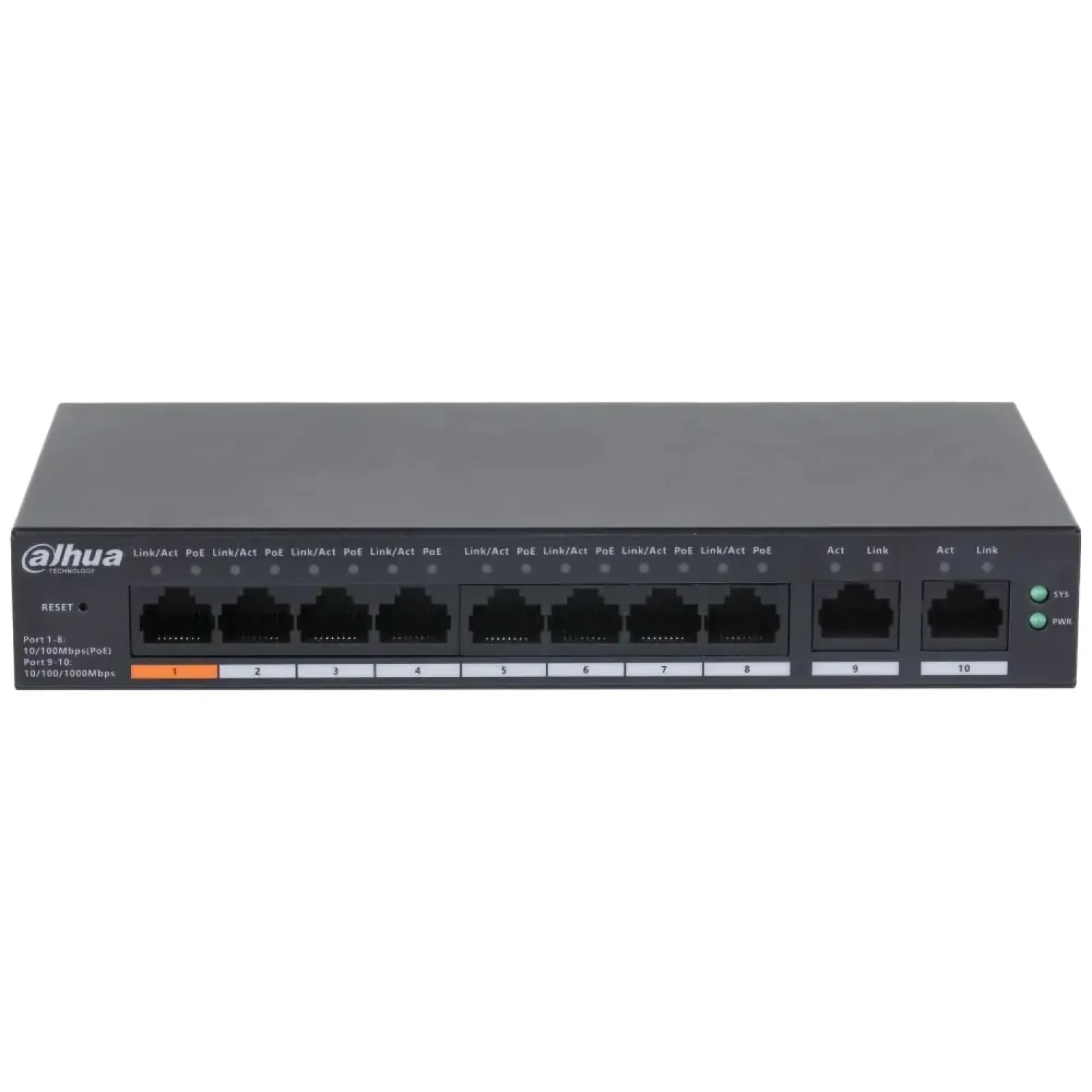 Комутатор Dahua DH-CS4010-8ET-60 UA