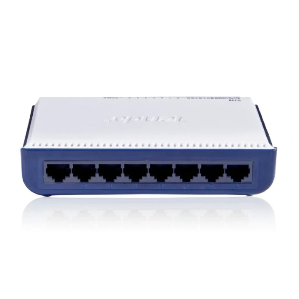 Комутатор TENDA S108 8port 10/ 100BaseTX, desktop UA