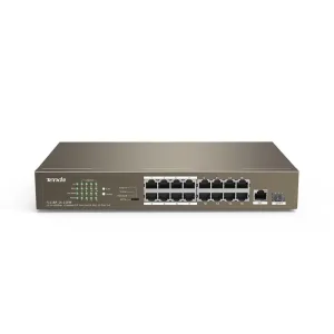 Коммутатор TENDA TEF1118P-16-150W (16xFE PoE, 1xGE/SFP, 135Вт max) UA