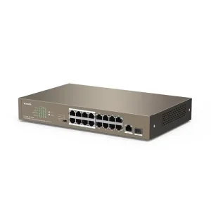 Коммутатор TENDA TEF1118P-16-150W (16xFE PoE, 1xGE/SFP, 135Вт max) UA