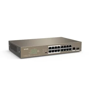 Коммутатор TENDA TEF1118P-16-150W (16xFE PoE, 1xGE/SFP, 135Вт max) UA