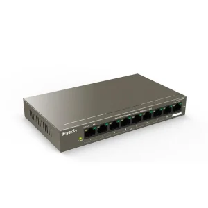 Комутатор TENDA TEF1109P-8-63W (1xFE+8xFE PoE, 58Вт max) UA