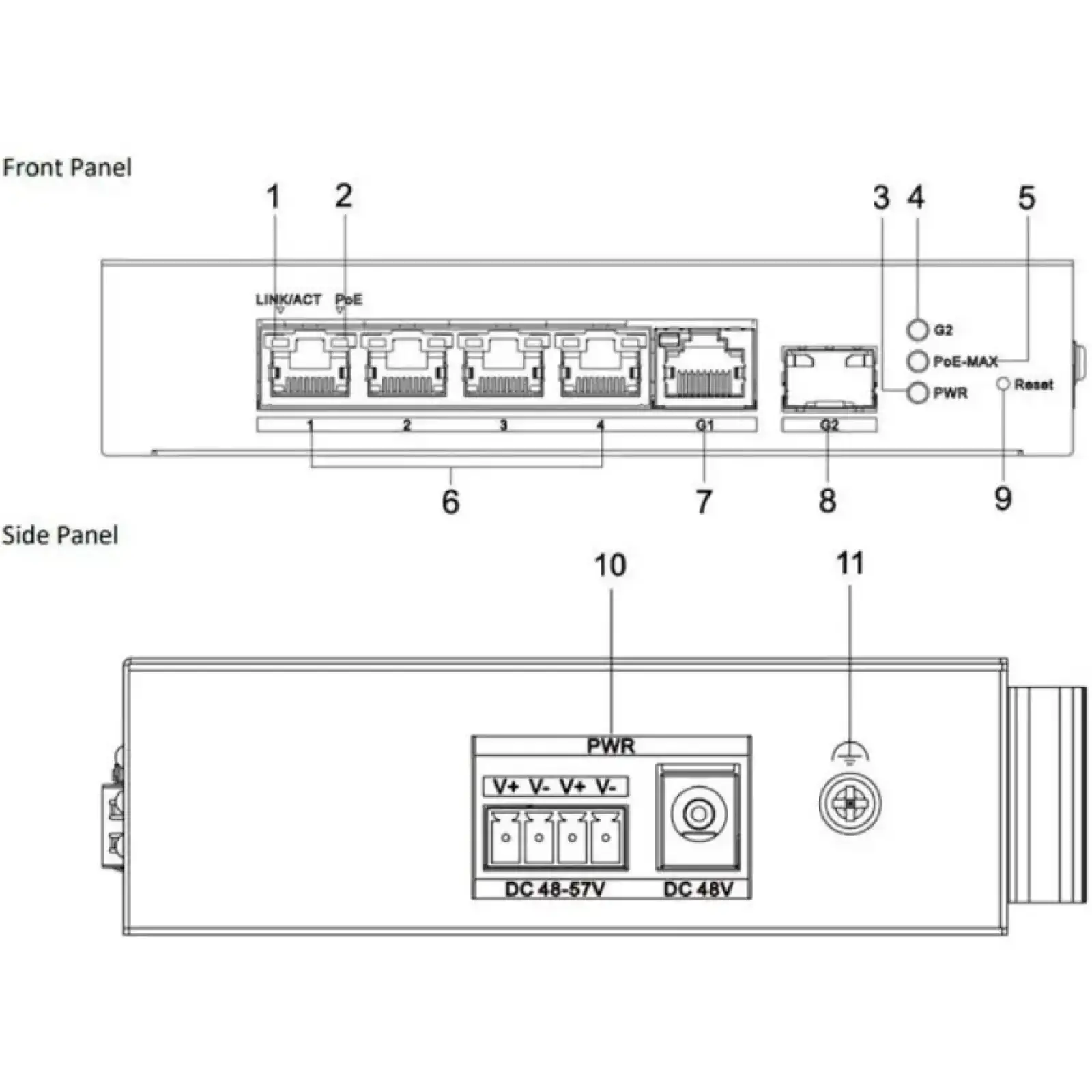 Коммутатор Hikvision DS-3T1306P-SI/HS UA
