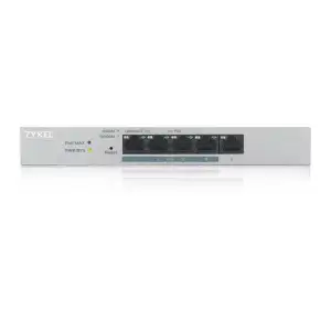 Коммутатор ZYXEL GS1200-5HP v2 (GS1200-5HPV2-EU0101F) (1xGE, 4хGE PoE, max 60W, металл, настольный, бесшумный, WebSmart) UA