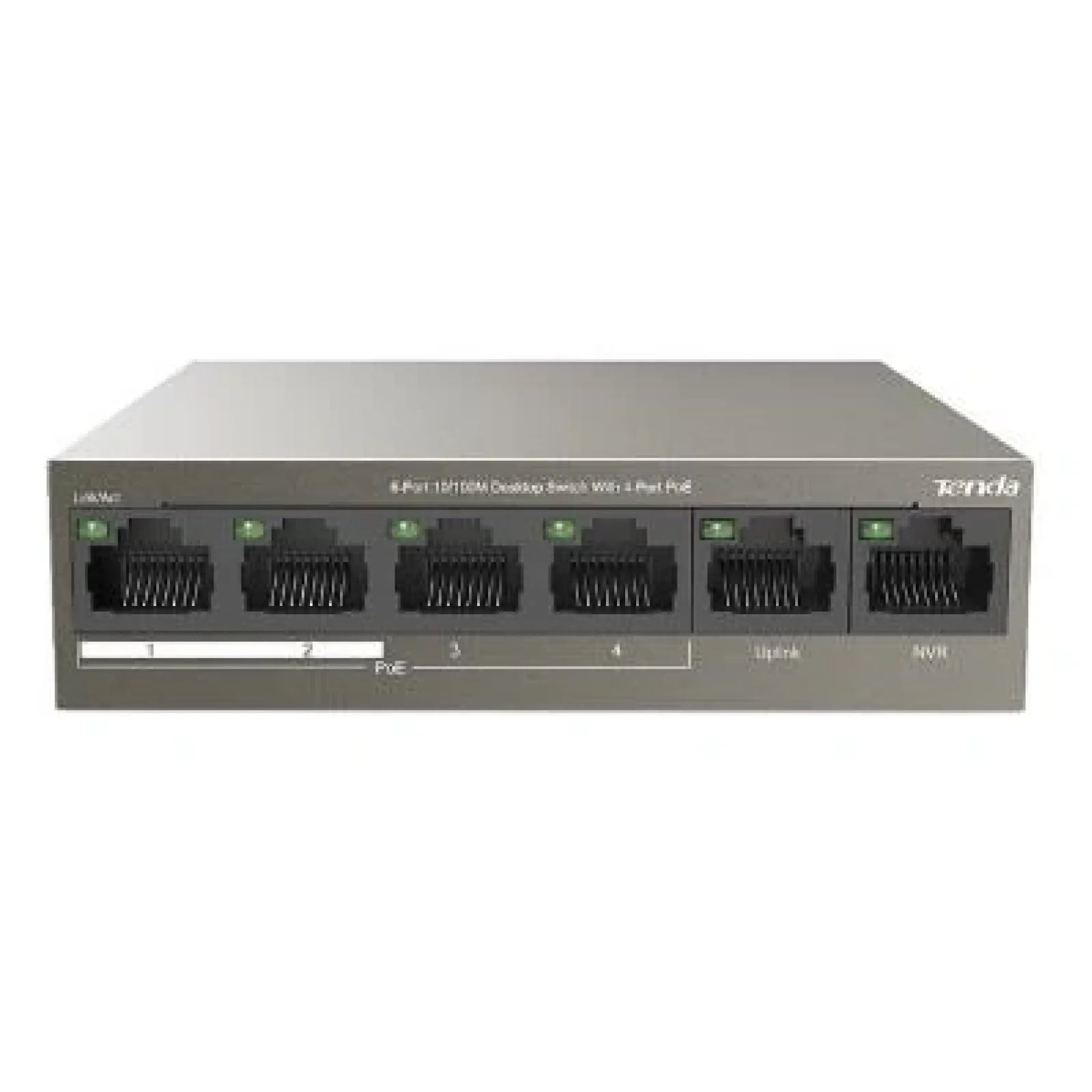 Комутатор Tenda TEF1106P-4-63W (4xFE PoE, 2xFE, 63Вт) UA