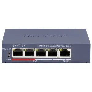 Коммутатор Hikvision DS-3E0105P-E/M(C) PoE UA