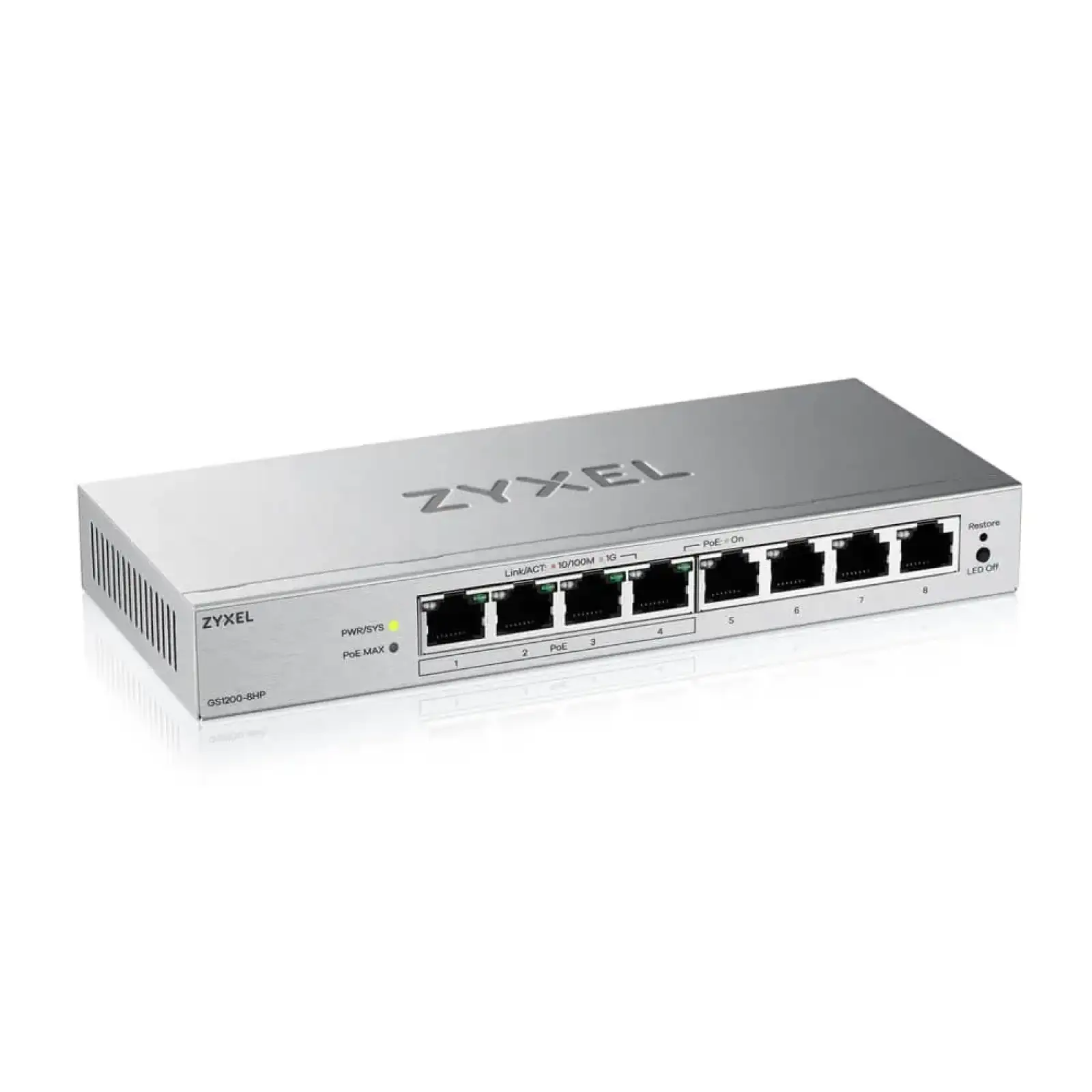 Коммутатор ZYXEL GS1200-8HP v3 (GS1200-8HPV3-EU0101F) UA