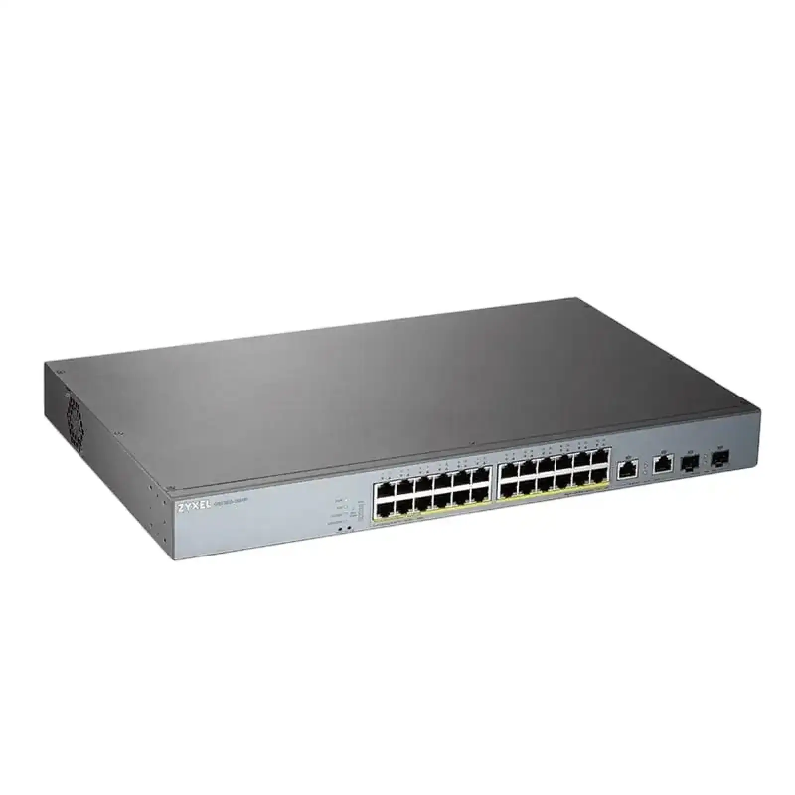 Коммутатор для видеонаблюдения ZYXEL GS1350-26HP (GS1350-26HP-EU0101F) (24xGE PoE+, 2xGE/SFP, PoE max 375W, NebulaFlex Pro, питание до 250м, автоперезагрузка PoE-портов, L2) UA