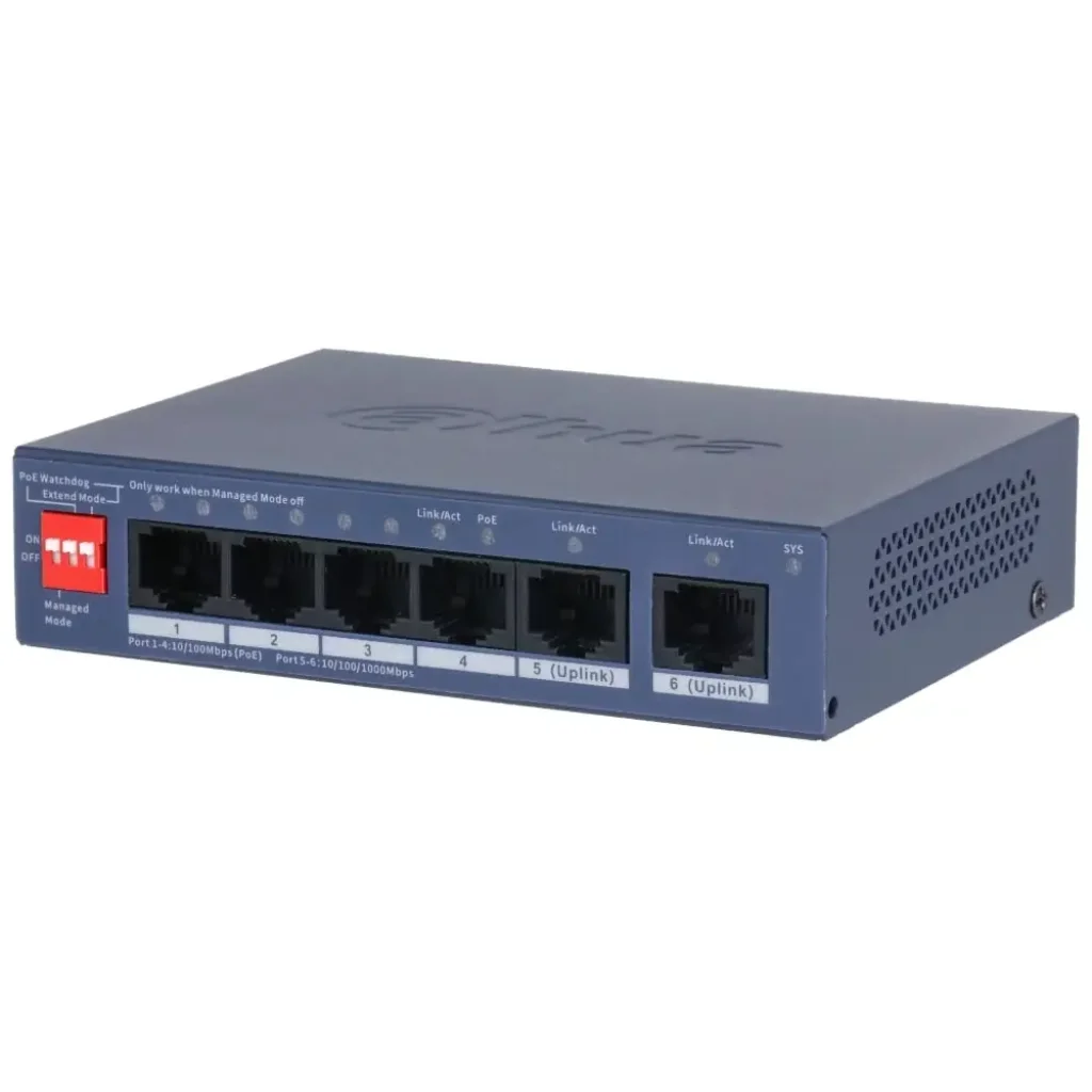 Комутатор Dahua DH-CS4006-4ET2GT-36 PoE UA