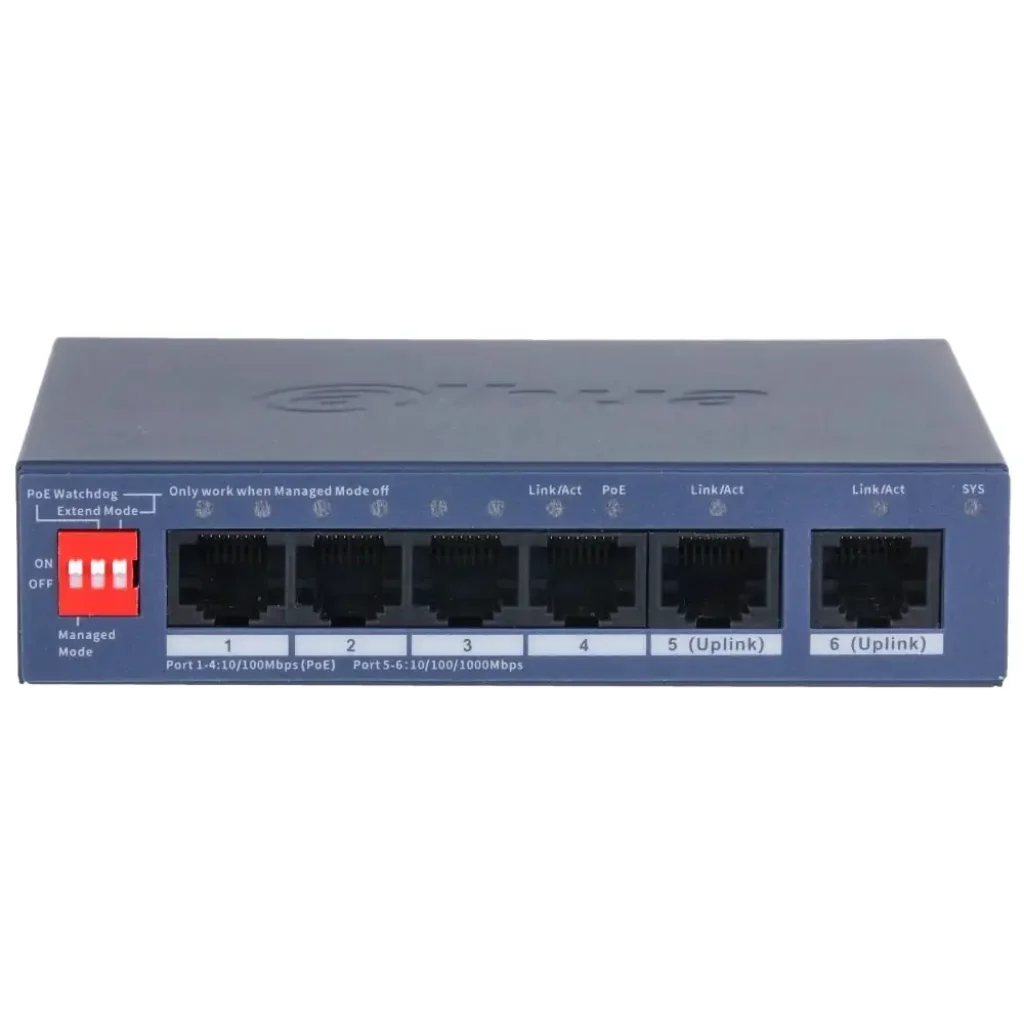 Комутатор Dahua DH-CS4006-4ET2GT-36 PoE UA