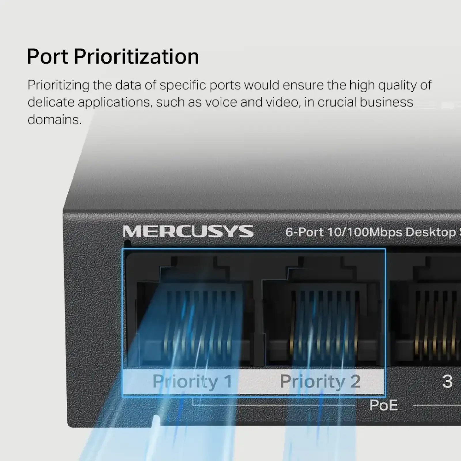 Комутатор Mercusys MS106LP UA
