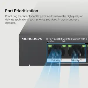 Комутатор Mercusys MS108GP UA