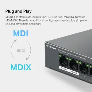 Комутатор Mercusys MS108GP UA