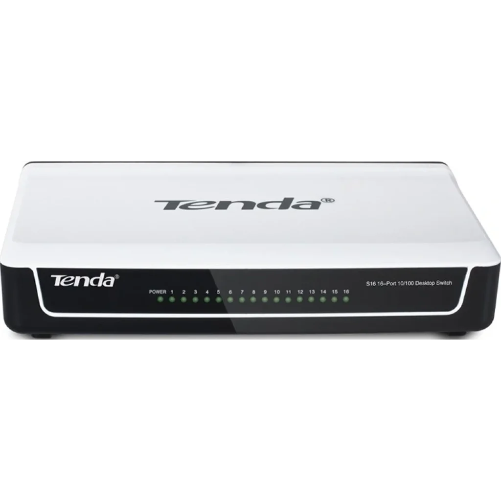 Коммутатор TENDA S16 16-port 10/100 desktop case UA