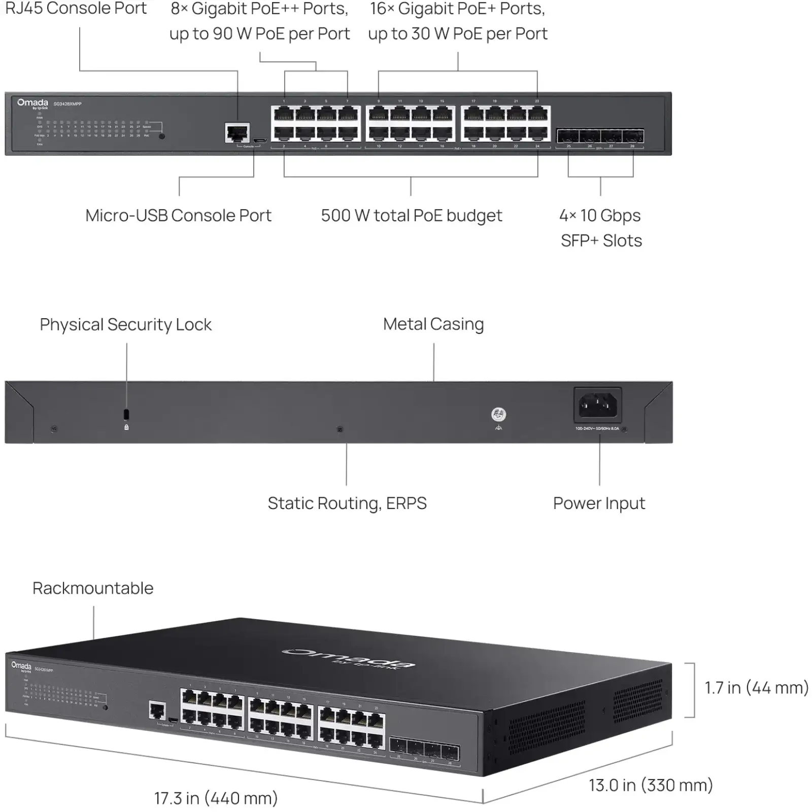 Коммутатор TP-Link Omada SG3428XMPP UA