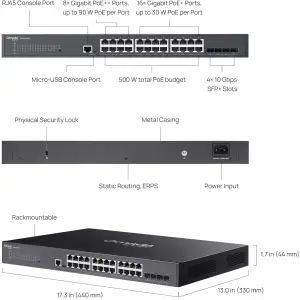 Коммутатор TP-Link Omada SG3428XMPP UA