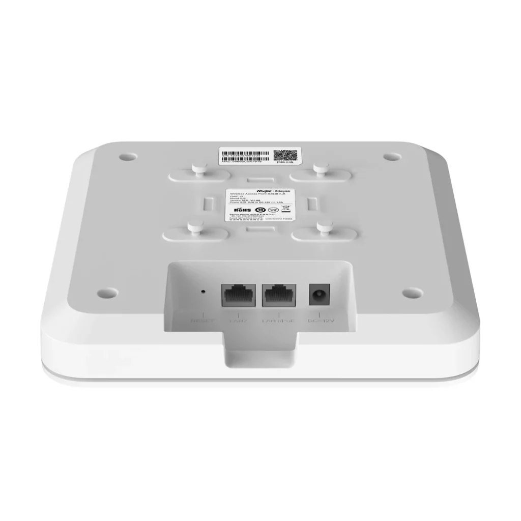 Точка доступу Ruijie Reyee RG-RAP2260(G) (AX1800, WiFi6, 2xGE, 2x2, 3dBi, MU-MIMO, PoE/DC, Ruijie Cloud) UA