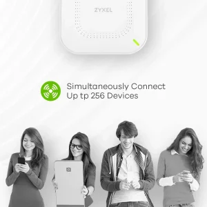 Точка доступу ZYXEL NWA50AX (NWA50AX-EU0102F) (AX1800, 1xGE, WiFi 6, 2x2 MIMO, Nebula, PoE, БЖ в комплекті) UA