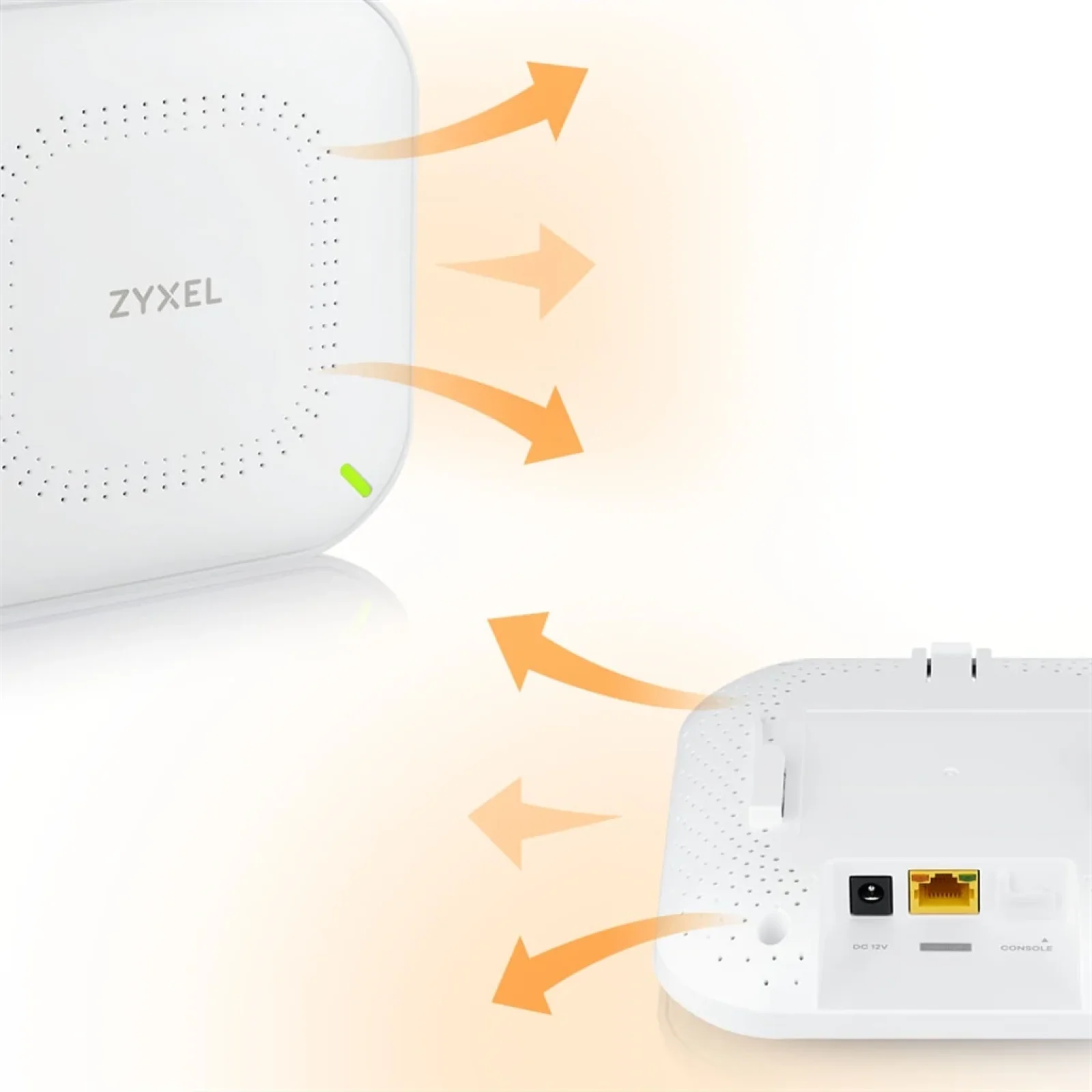 Точка доступа ZYXEL NWA50AX (NWA50AX-EU0102F) (AX1800, 1xGE, WiFi 6, 2x2 MIMO, Nebula, PoE, БП в комплекте) UA