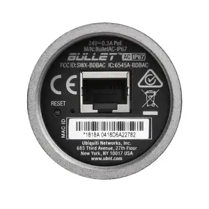 Точка доступу Ubiquiti UISP airMAX Bullet AC (BULLETAC-IP67) (зовнішня, IP67, AC, 1xGE) UA