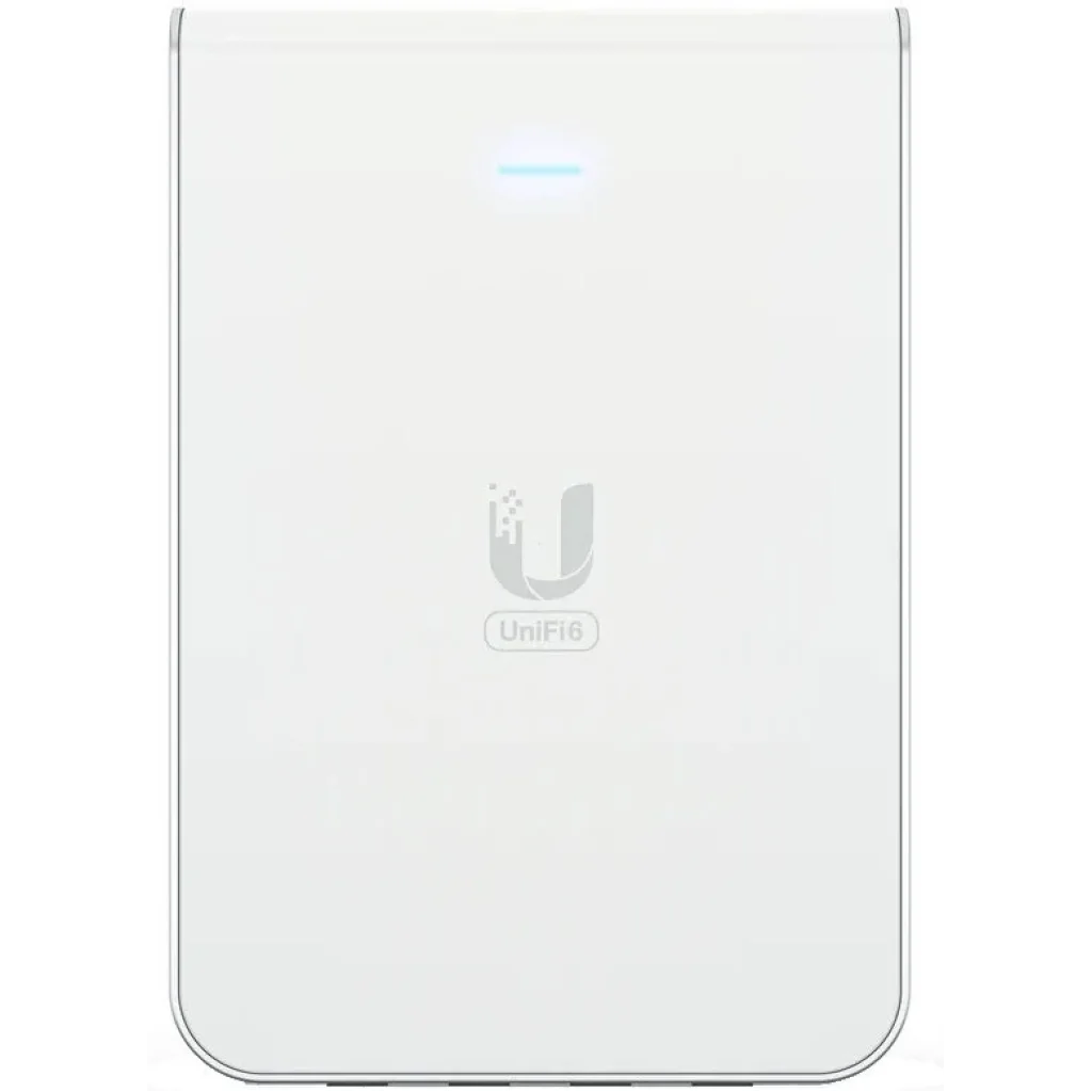 Точка доступа Ubiquiti UniFi U6 In-Wall (U6-IW) (AX5400, WiFi6, BT, 5xGE, POE, антенны 5/5,9dBi) UA
