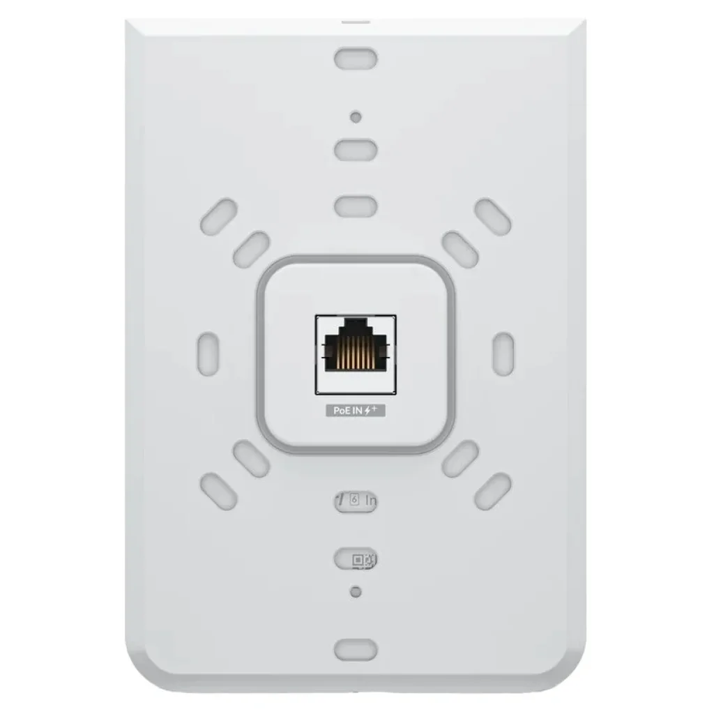 Точка доступа Ubiquiti UniFi U6 In-Wall (U6-IW) (AX5400, WiFi6, BT, 5xGE, POE, антенны 5/5,9dBi) UA