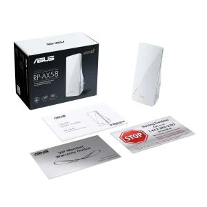 Повторитель/расширитель WiFi сигнала ASUS RP-AX58 (AX3000, WiFi 6,1xGE LAN, AiMesh, 2х внутренние антенны) UA