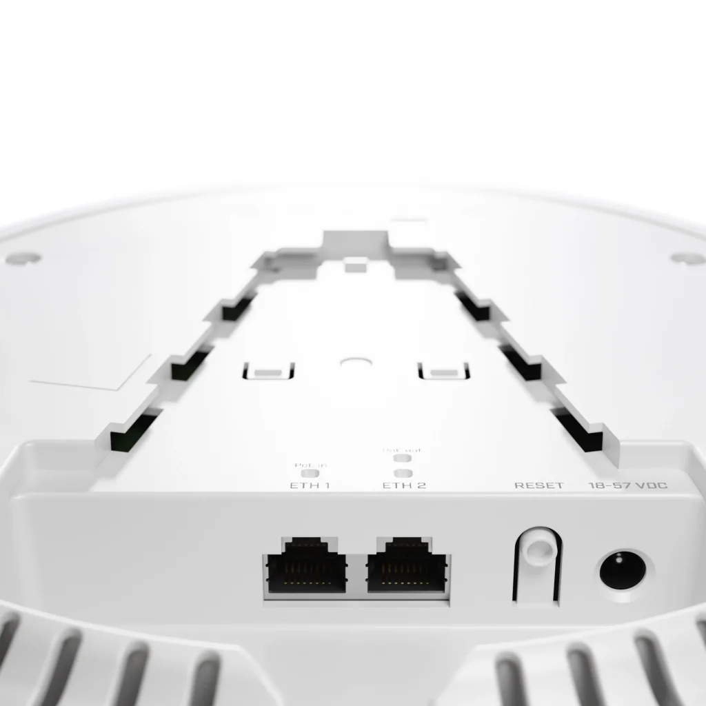 Точка доступа Mikrotik cAP AX cAPGi-5HaxD2HaxD (AX1800, 864-1800MHz/128Mb, ceiling AP, 6/5.5 dBi, 2xGE, PoE) UA