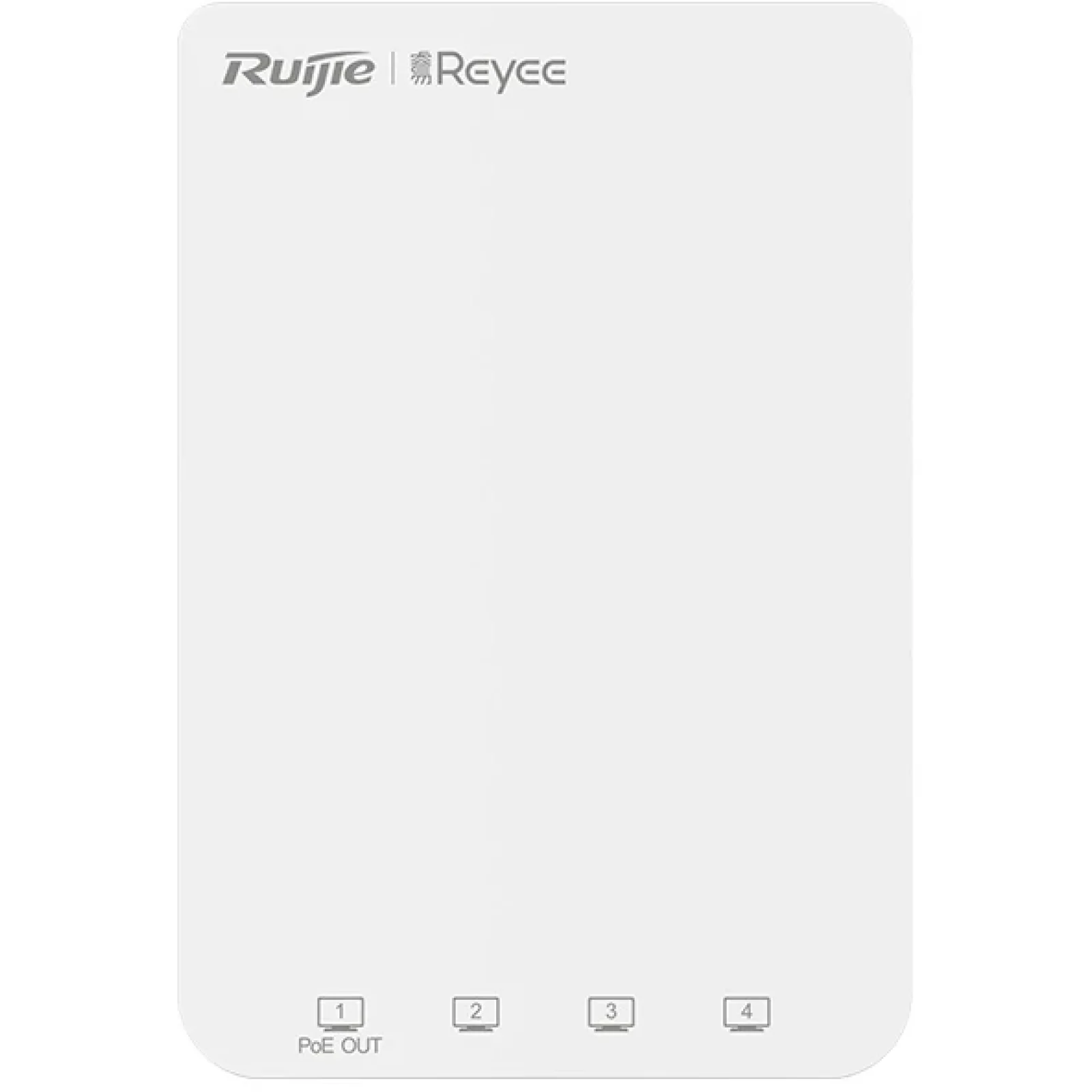 Точка доступу Ruijie Reyee RG-RAP1200(P) (AC1300, 1xGE PoE in, 1xGE PoE out, 3xGE, wall plate, MU-MIMO, PoE, L2/L3 Roaming, Ruijie Cloud) UA